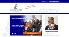 Desktop Screenshot of kruegenhaltz.com