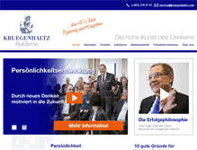 Tablet Screenshot of kruegenhaltz.com